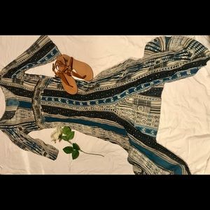 Long mid sleeve maxi dress